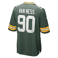 Maillot de match Nike Lukas Van Ness pour homme, vert, des Packers Green Bay