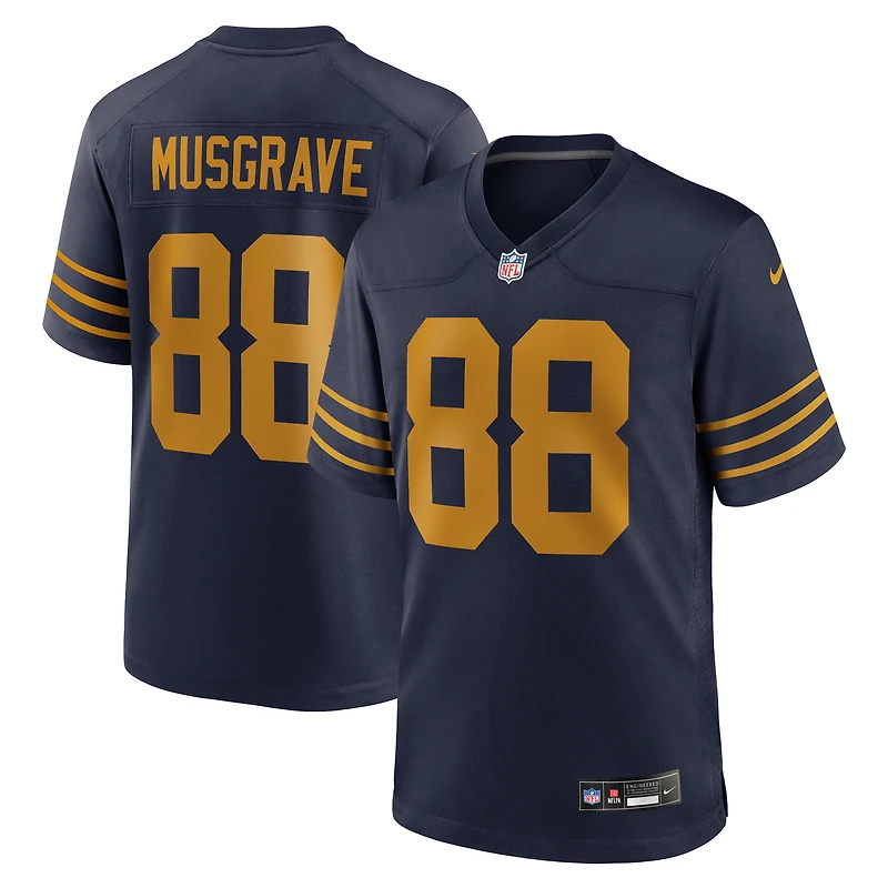 Maillot Nike Luke Musgrave bleu marine des Packers de Green Bay, édition 1923, pour homme