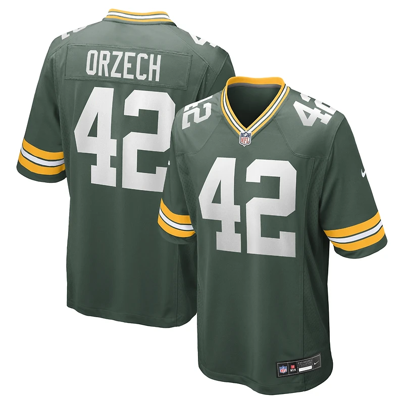 Maillot de match Nike Matt Orzech Green Bay Packers pour homme