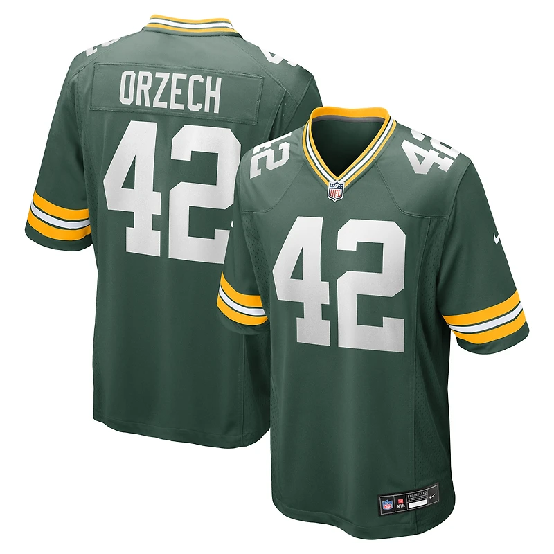Maillot de match Nike Matt Orzech Green Bay Packers pour homme
