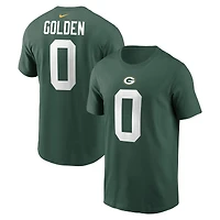 T-shirt Nike pour homme Matthew Golden Green Bay Packers avec nom et numéro