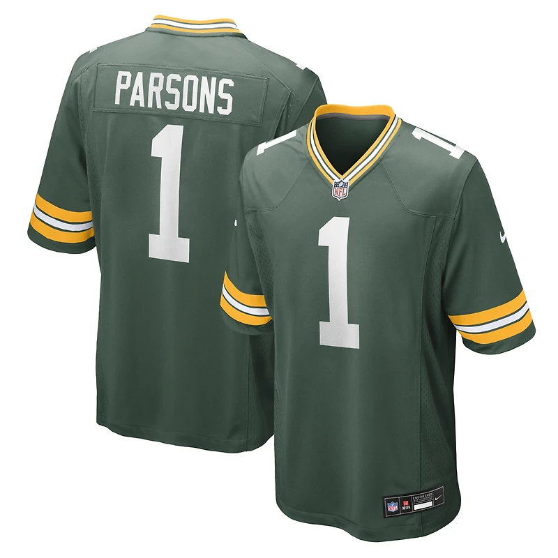 Men's Nike Micah Parsons Green Bay Packers Game Player Jersey