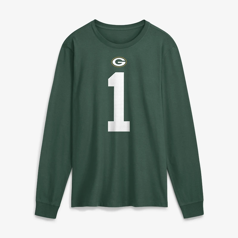 T-shirt à manches longues Nike Micah Parsons vert Green Bay Packers pour homme