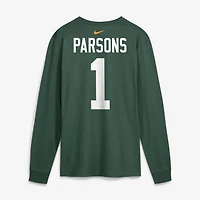 Men's Nike Micah Parsons Green Bay Packers Name & Number Long Sleeve T-Shirt