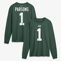 Men's Nike Micah Parsons Green Bay Packers Name & Number Long Sleeve T-Shirt