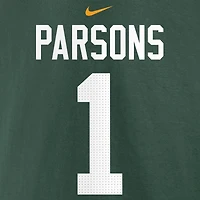 Men's Nike Micah Parsons Green Bay Packers Player Name & Number Fleece Hoodie