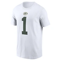 T-shirt Nike Micah Parsons blanc pour homme, avec nom et numéro du joueur des Green Bay Packers