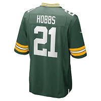 Maillot Nike Nate Hobbs Green des Packers de Bay pour homme