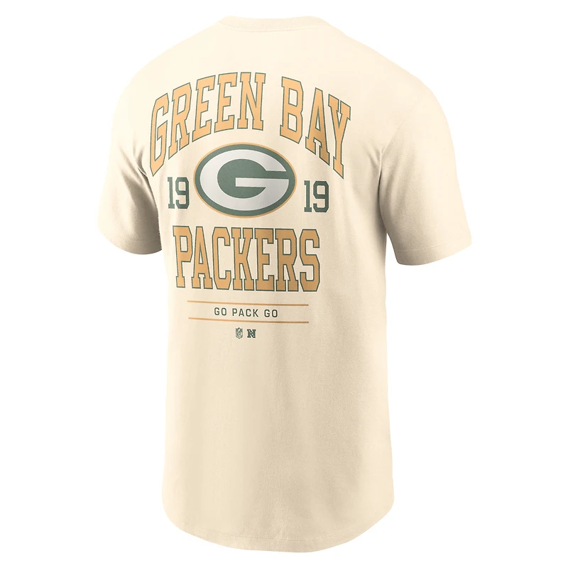 T-shirt Nike Freestyle Essential Green Bay Packers naturel pour homme