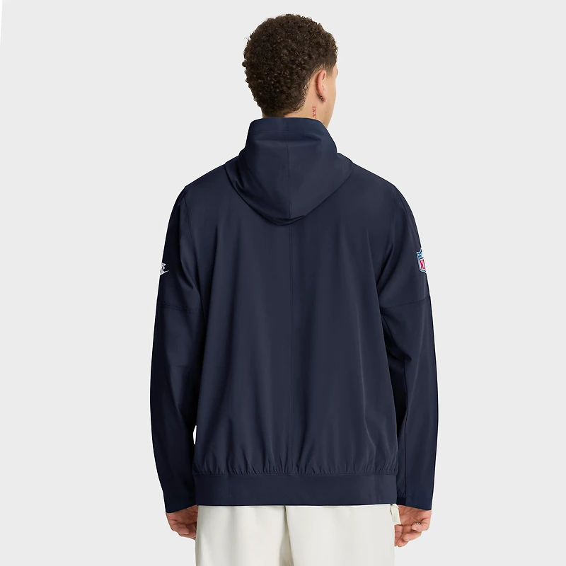 Veste anorak demi-zip Nike bleu marine des Green Bay Packers The 1923 Classic Sideline pour homme