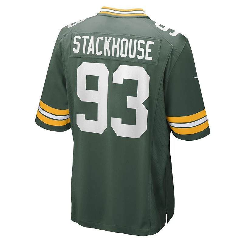Maillot Nike Nazir Stackhouse pour homme, vert, équipe des Green Bay Packers