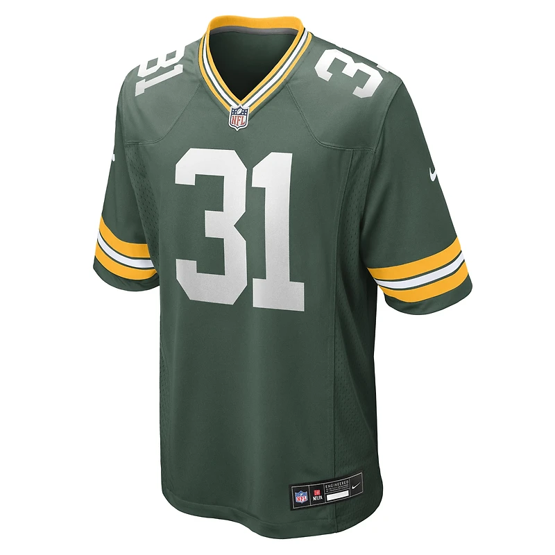 Maillot Nike Nick Niemann vert pour homme, équipe des Green Bay Packers