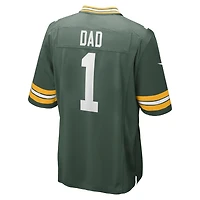 Men's Nike Number 1 Dad Green Bay Packers Game Jersey