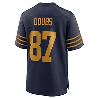 Maillot Nike Romeo Doubs bleu marine pour homme des Packers de Green Bay, édition 1923