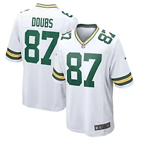 Homme Nike Romeo Doubs Blanc Green Bay Packers Game Player Jersey