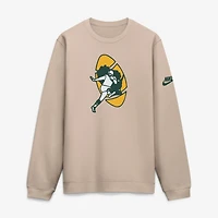 Men's Nike  Sand Green Bay Packers Formation Rewind Club Pullover Sweatshirt