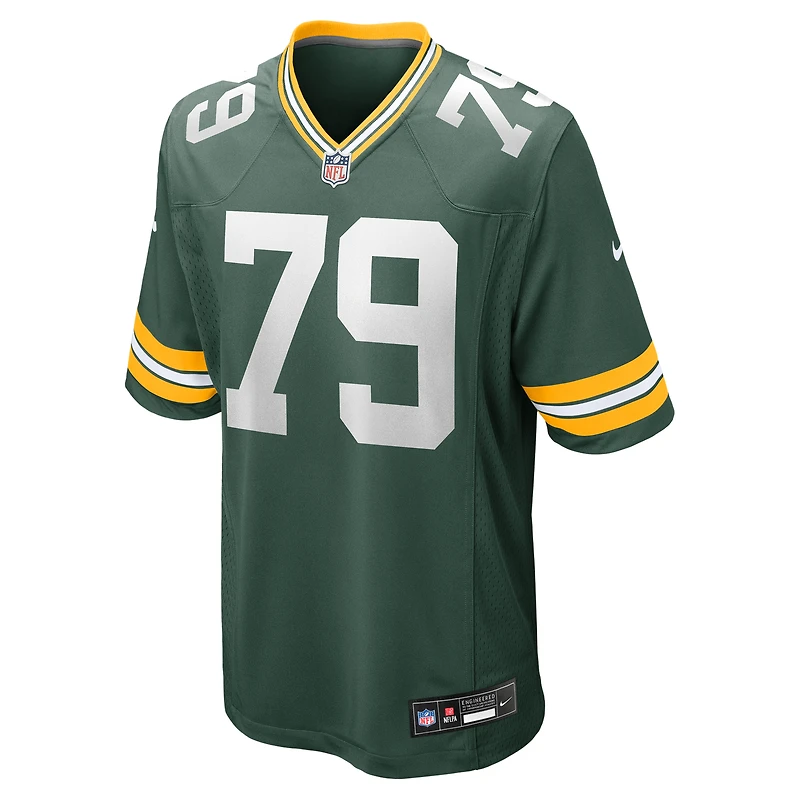 Maillot de match Nike Travis Glover Green Bay Packers pour homme