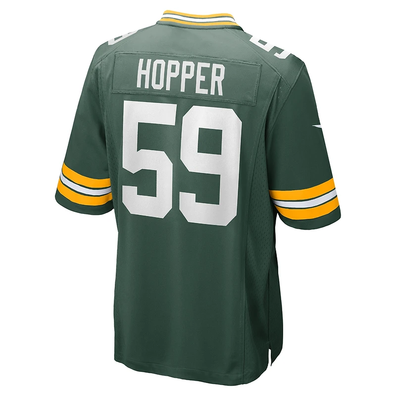 Maillot de match Nike Ty'Ron Hopper pour homme, vert, des Packers Green Bay