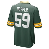 Maillot de match Nike Ty'Ron Hopper pour homme, vert, des Packers Green Bay