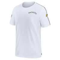 Men's Nike White Green Bay Packers Sideline Alternate Logo Coach Performance Top
