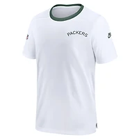 Men's Nike White Green Bay Packers Sideline Coaches Alternate Performance T-Shirt