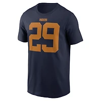 T-shirt Nike Xavier McKinney bleu marine pour homme, The 1923 Classic Name & Number des Green Bay Packers