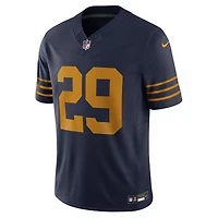 Men's Nike Xavier McKinney Navy Green Bay Packers The 1923 Classic Vapor F.U.S.E. Limited Jersey