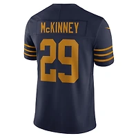 Men's Nike Xavier McKinney Navy Green Bay Packers The 1923 Classic Vapor F.U.S.E. Limited Jersey
