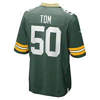 Maillot de joueur match Nike Zach Tom Green des Bay Packers pour homme