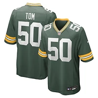 Men's Nike Zach Tom Green Bay Packers Game Player Jersey