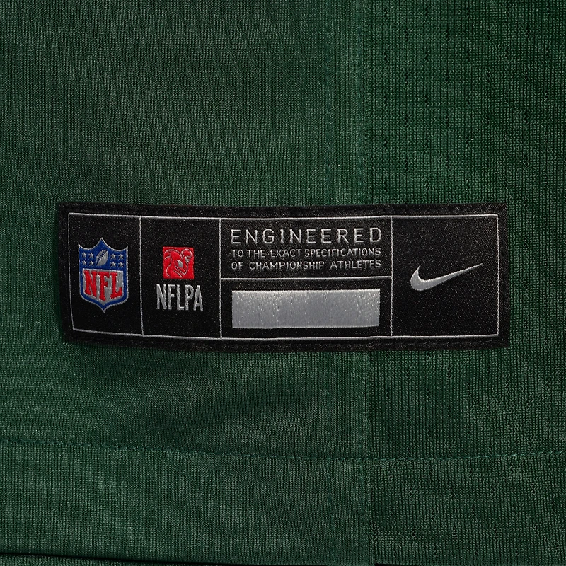 Maillot de match Nike Zaire Franklin vert des Green Bay Packers pour homme
