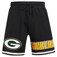 Short classique en chenille Pro Standard pour hommes, noir, Green Bay Packers