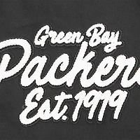 Men's Pro Standard Black Green Bay Packers Paint The City Twill Full-Zip Jacket