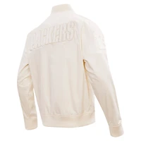 Veste neutre à fermeture éclair intégrale Pro Standard pour hommes, crème, Green Bay Packers