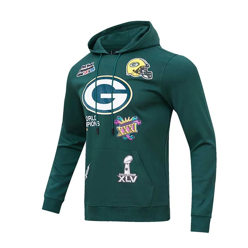 Sweat à capuche Pro Standard Green Bay Packers 4x Super Bowl Champions pour hommes