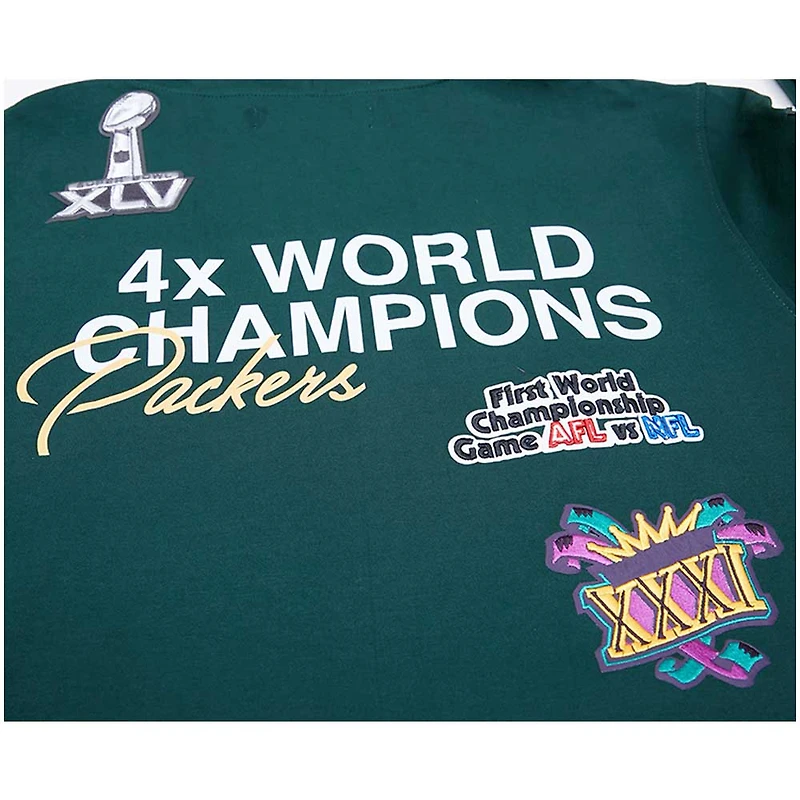 Sweat à capuche Pro Standard Green Bay Packers 4x Super Bowl Champions pour hommes