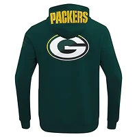 Men's Pro Standard  Green Bay Packers Split Logo Double Knit Full-Zip Hoodie