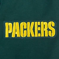Men's Pro Standard  Green Bay Packers Split Logo Double Knit Full-Zip Hoodie