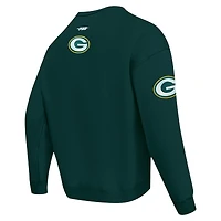 Men's Pro Standard Green Bay Packers Turn It Up Drop Shoulder Pullover Sweatshirt