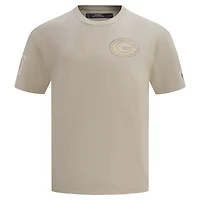 Men's Pro Standard Tan Green Bay Packers Drop Shoulder T-Shirt