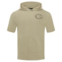 Sweat à capuche manches courtes pour homme Pro Standard Tan Green Bay Packers Neutrals Capsule