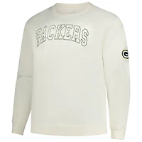 Men's Profile Cream Green Bay Packers Big & Tall Fleece Sweatshirt