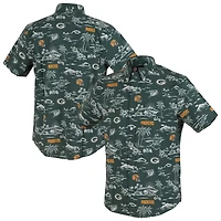 Chemise boutonnée Kekai Performance pour homme, verte, Reyn Spooner, des Green Bay Packers