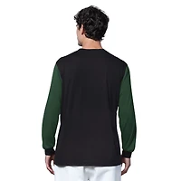 Men's Starter Black Green Bay Packers Thursday Night Gridiron Long Sleeve T-Shirt