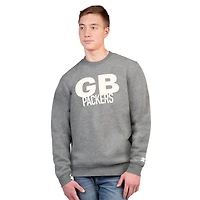 Sweat-shirt ras du cou en polaire Starter Charcoal pour homme des Green Bay Packers