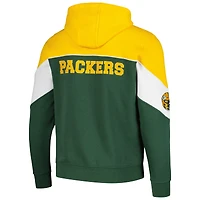 Sweat à capuche entièrement zippé Starter Green Bay Packers pour hommes, vert/or