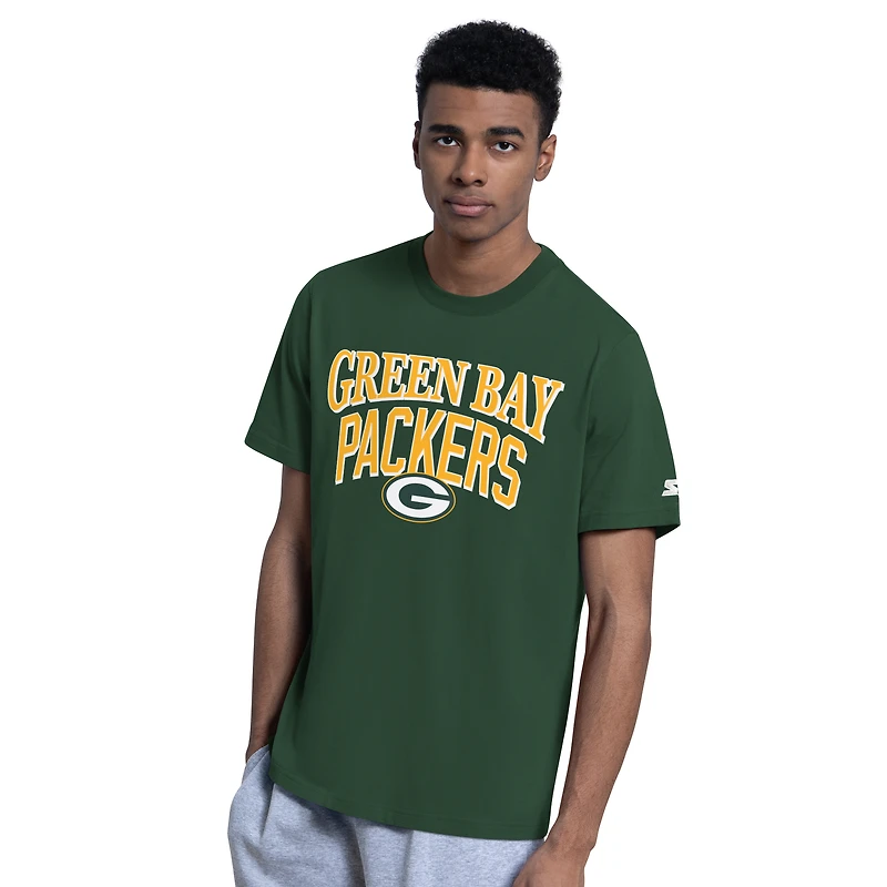 Ensemble de deux t-shirts à logo Green Bay Packers pour homme, vert/gris.