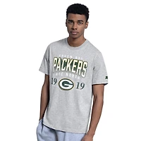 Ensemble de deux t-shirts à logo Green Bay Packers pour homme, vert/gris.