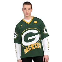 Men's Starter Green/White Green Bay Packers Short Sleeve & Long T-Shirt Combo Pack