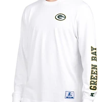 Men's Starter Green/White Green Bay Packers Short Sleeve & Long T-Shirt Combo Pack